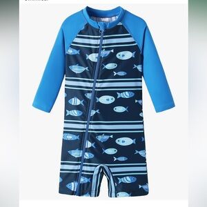 Baby Boy Swimsuit UPF 50+ Sun Protection Rash Guard Swimwear